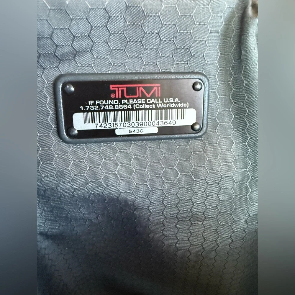 Tumi Tote Bag‎ Black Business Travel Carry Heavy Nylon Magnetic Closure 15x12x5